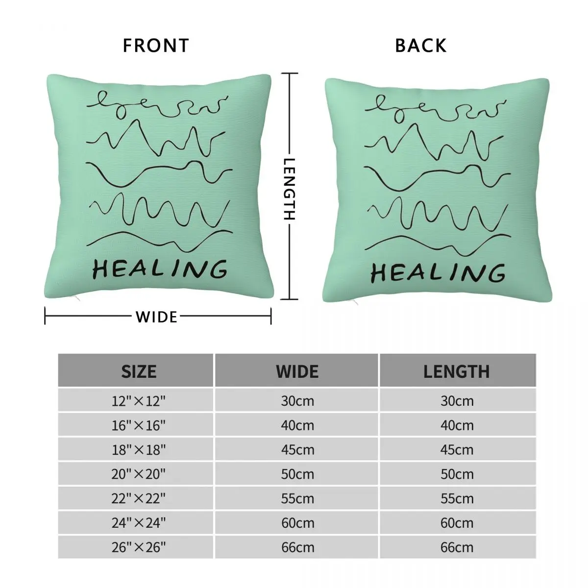 Healing Is Not Linear Squiggles Pillowcase Polyester Linen Velvet Pattern Decor Throw Pillow Case Cushion Cover Wholesale 18