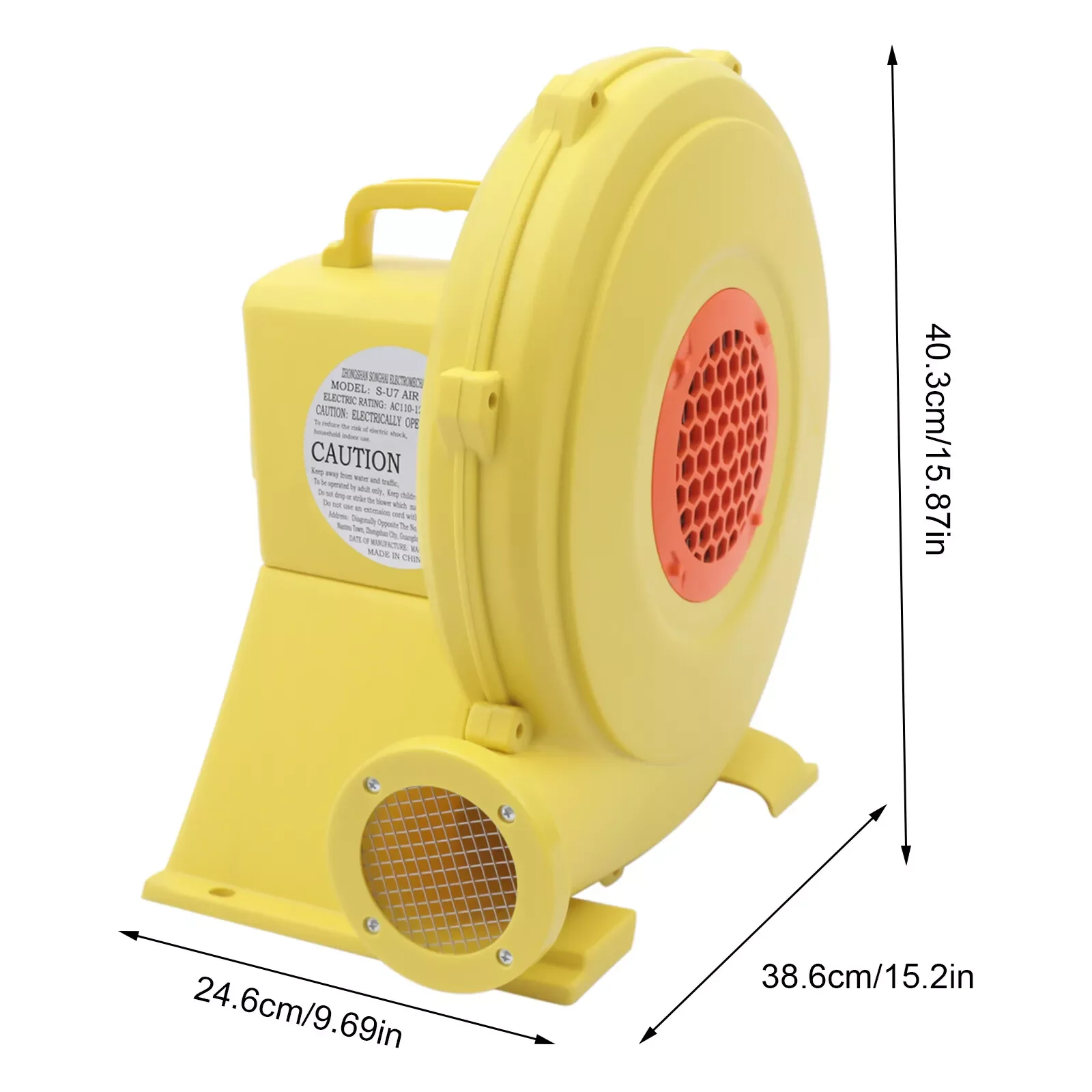 Pompa gonfiabile del ventilatore dell'aria del buttafuori di 750W 1.0HP 110V per il castello gonfiabile della casa di rimbalzo