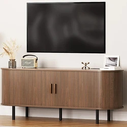 TV Stand Living Room Furniture with Power Outlet for TVs up to 60/70