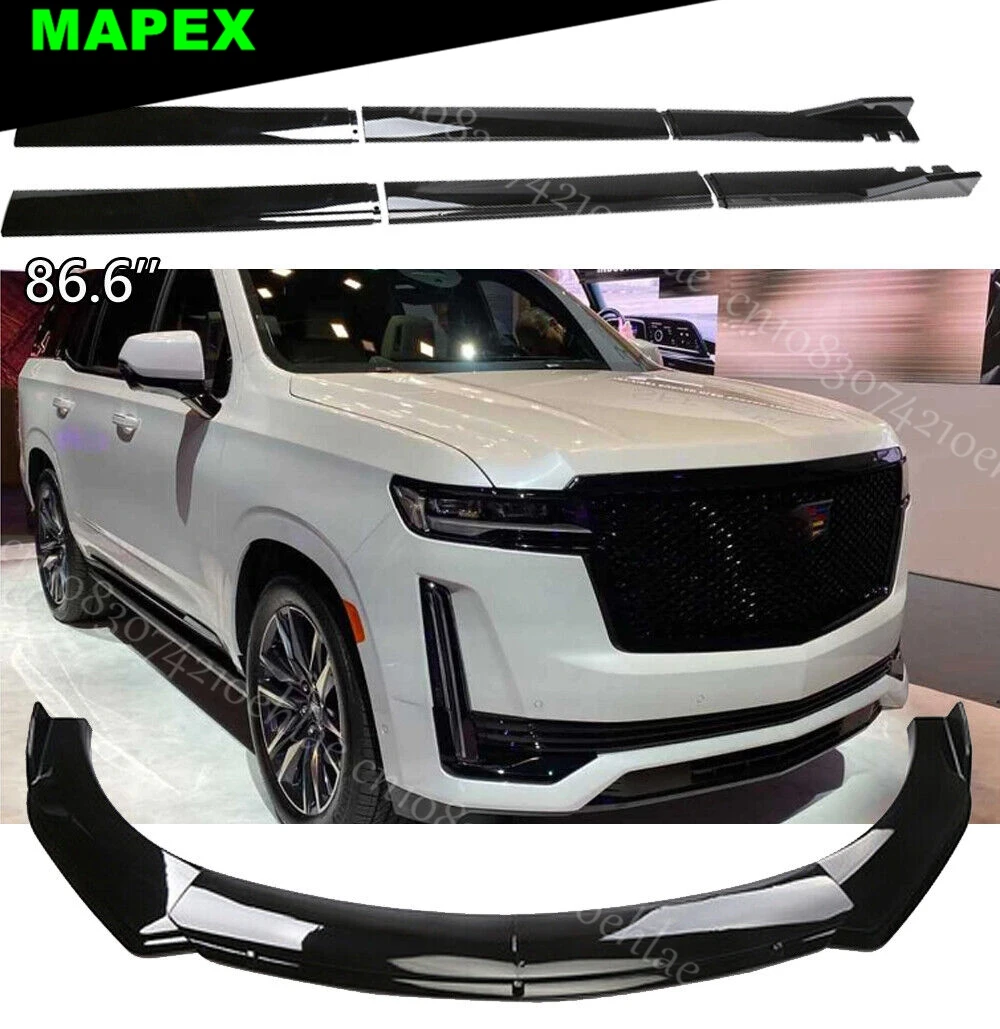 

For Cadillac Escalade Front Bumper Chin Lip Splitter Spoiler Body Kits Glossy
