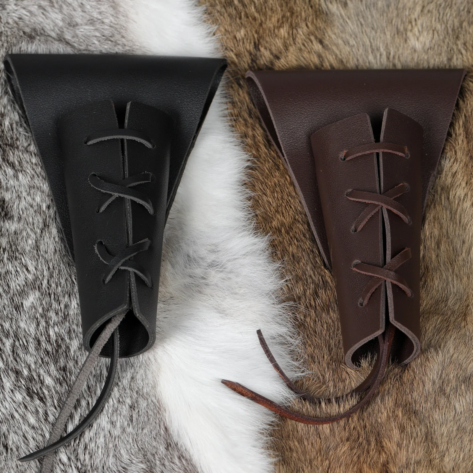 1/2pcs Medieval Viking Leather Set Vintage Waist Belt with Sword Scabbard Renaissance Costume Accessories for Halloween LARP Cosplay