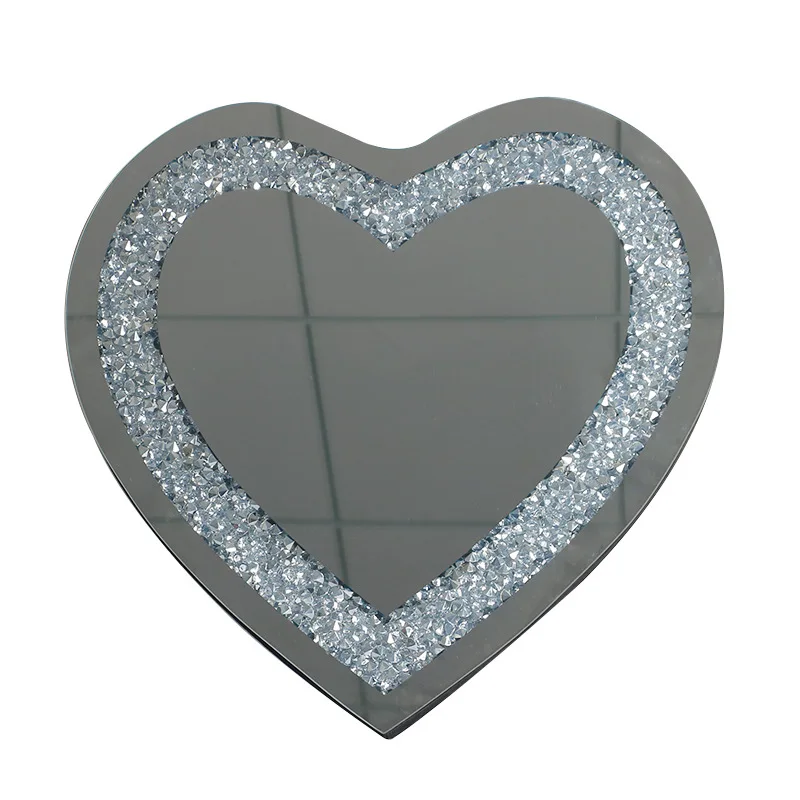 

Modern simple and creative love mirror wall-mounted decorative mirror entrance bathroom living room