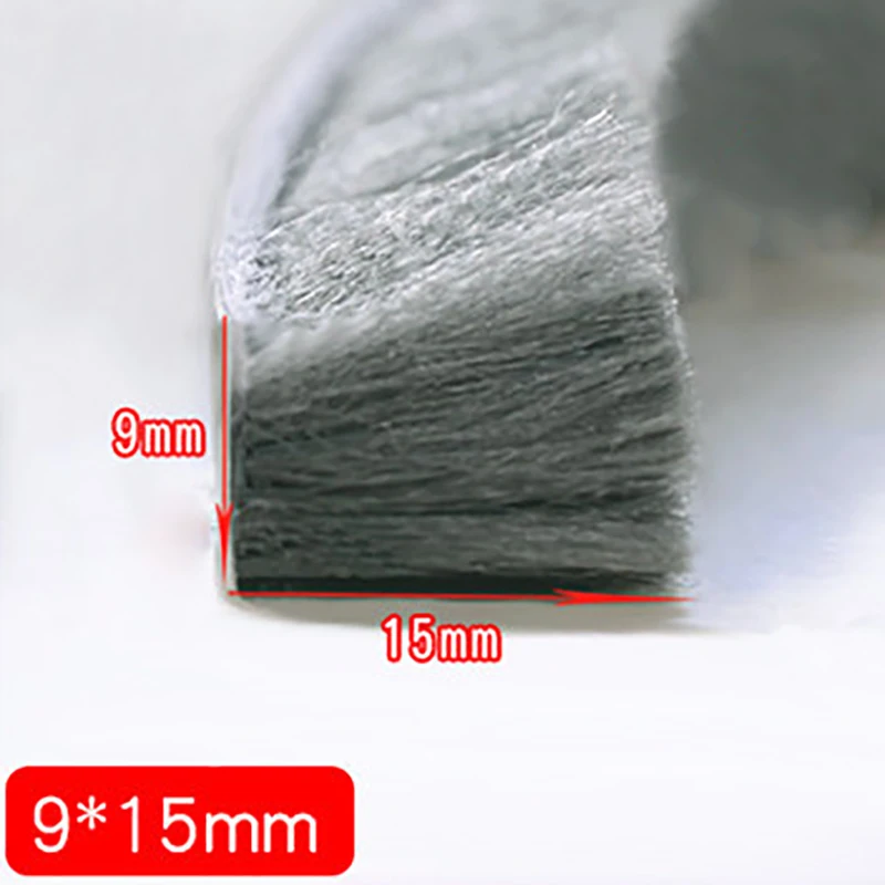MYHOME 5M Brush Strip Self-Adhesive Windproof Door And Window Sealing Strip Leak-Proof Brush Windproof Sealing Strip