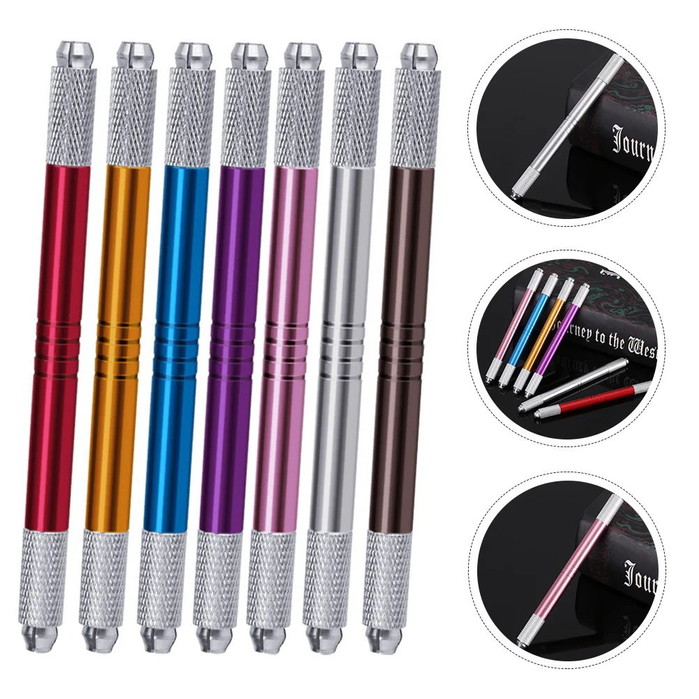 

7Pcs Chic Eyebrow Tattoos Pen Premium Material Practical Tattoos Accessory for Beautiful Eyebrows Pen Microblading Pencil