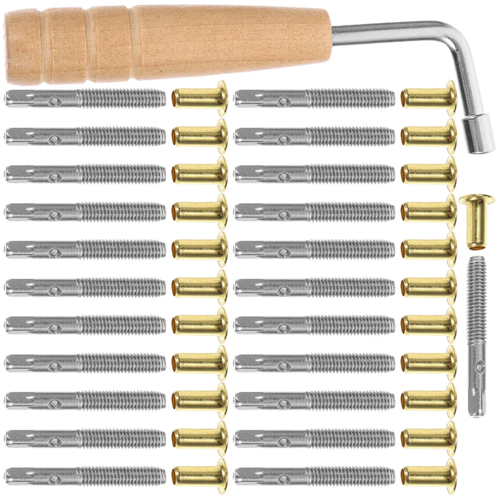 

1 set 1 Set Lyre Harp Parts String Pin Replacement Tuning Wrench Metal Tool 21 Notes Durable Easy Install Sturdy Reliable