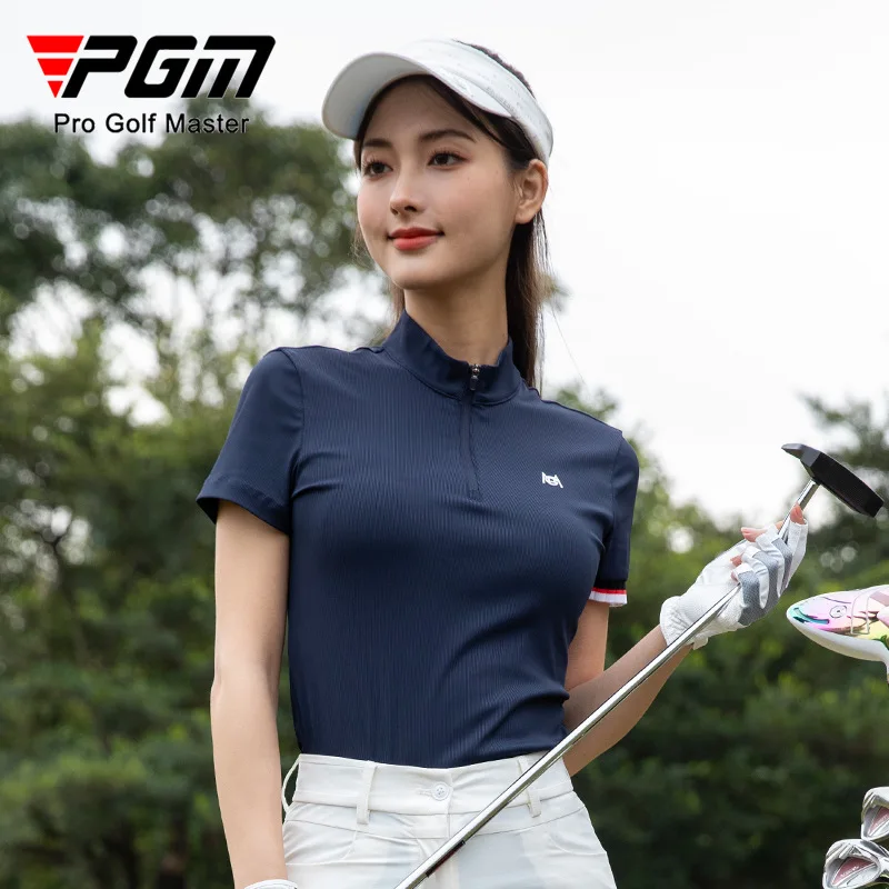 PGM Women's Golf T-shirt Spring/Summer Tennis Polo Sports Top YF788