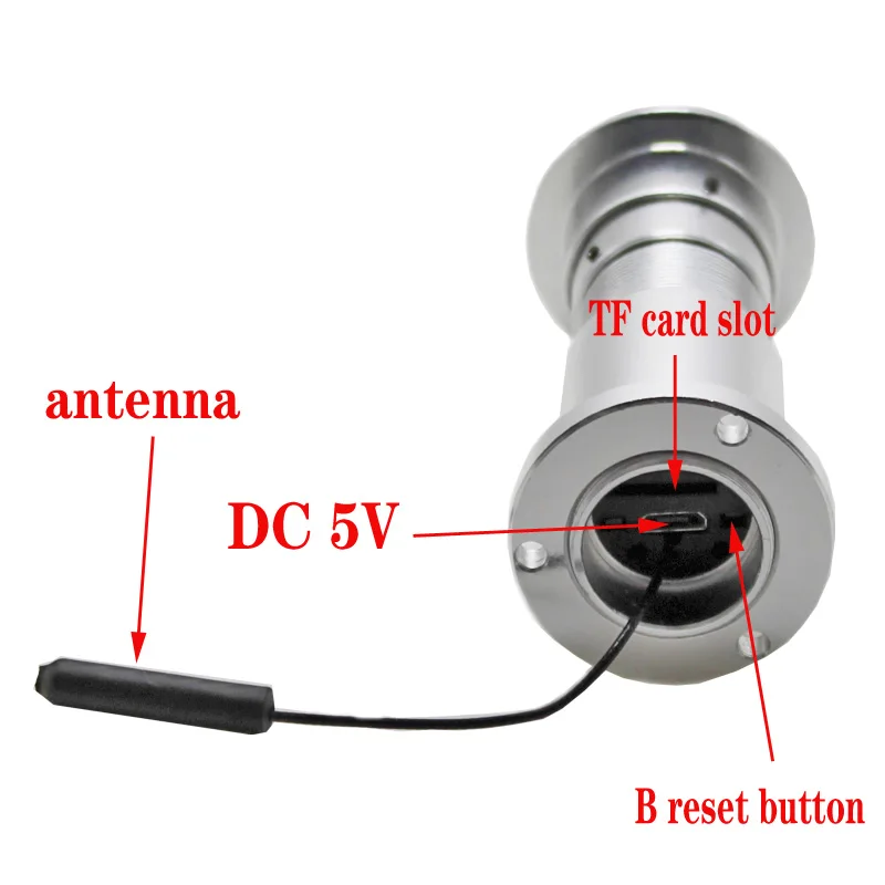 Door eye security 2mp HD 1.56mm lens wide angle fisheye infrared night vision 940nm network mini peephole WifI camera onvif