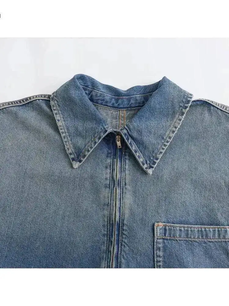 Frauen Fashion Solid Denim Kleid Mit Langen Ärmeln Weibliche Chic Dame Casual Lose Kurze Kleid Hemd Kleider Neue Mode