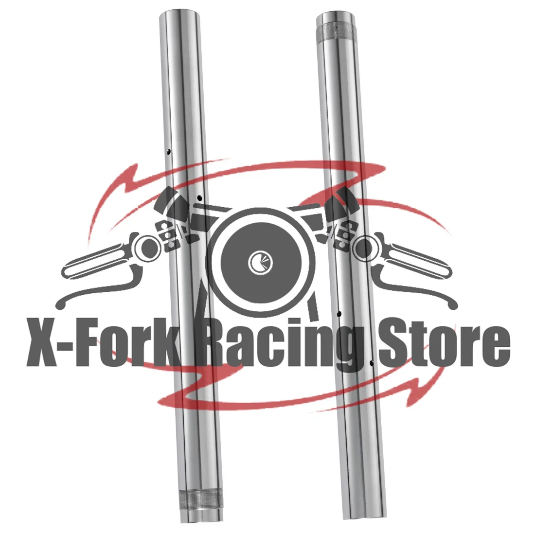 Front Inner Fork Tubes Pipes Legs Pair For KAWASAKI GTR1400 2008-2022 44013-0155-18R 44013-0097-18R 43x517mm Thread Pitch 1.0 mm