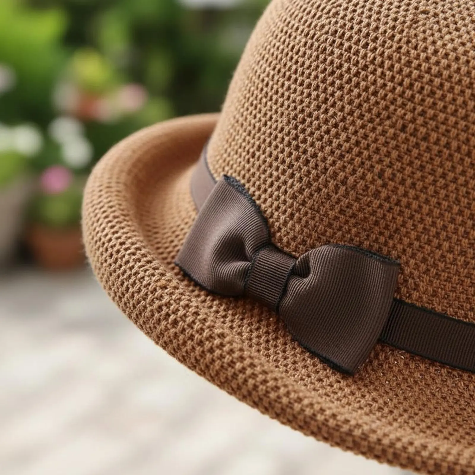 

Women's Ribbon Sun Hat Lightweight & Breathable Headwear for Outdoor