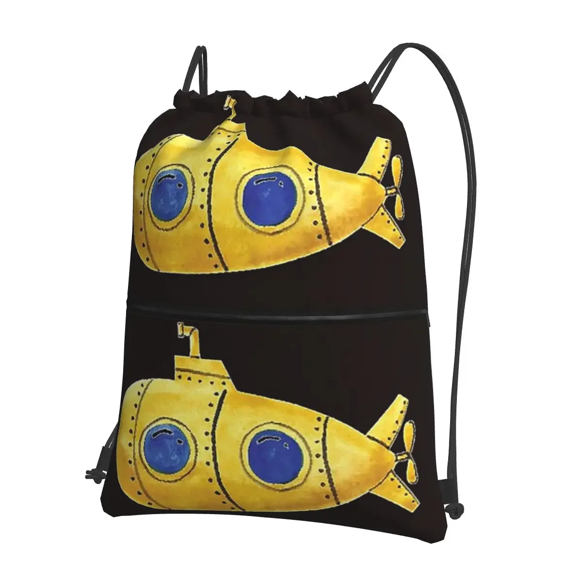 Beatle Submarine-mochila portátil con cordón para estudiantes, bolso informal con cordón, bolsa para artículos diversos, escolar