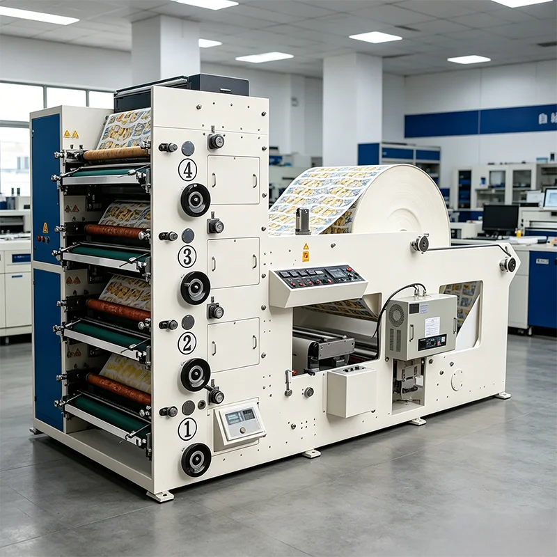 Plastic Film Flexographic Printer Anti-static Design Machine for PE PP Film Printing
