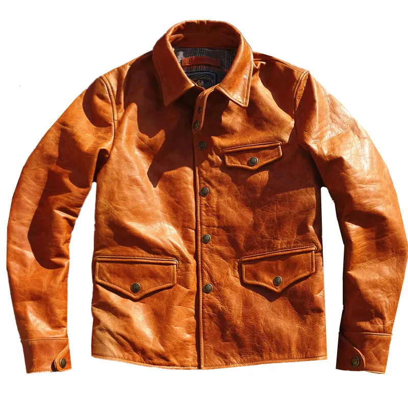 Japan no painting horse skin but have wheal short pocket flap brake
