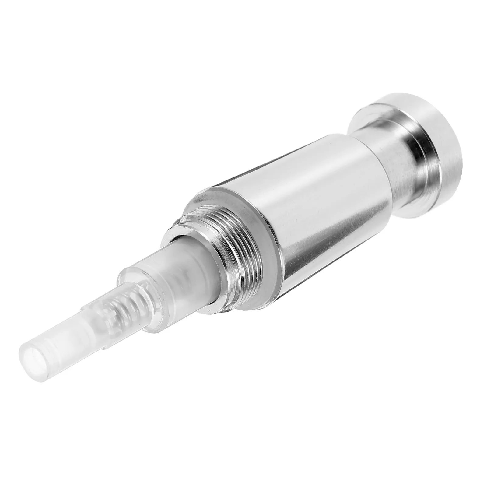 

Wall Mount Soap Dispenser Pump Head Stainless Steel Manual Replacement 18Mm Neck Compatible for Hotel Bathroom Liquid Soap