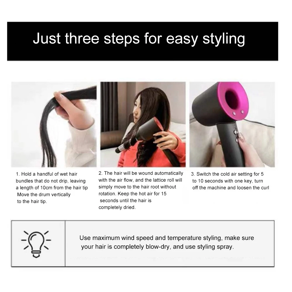 For Dyson HD01/HD02/HD03/HD04/HD08 Hair Dryer Curly HairNozzle Hairdressing Hairdryer Nozzle Accessories