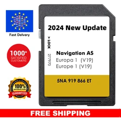 5NA 919866 ET Memory Card SD Card Europa V19 Navigations Update Navi Kartendaten New for Discover Media System AS