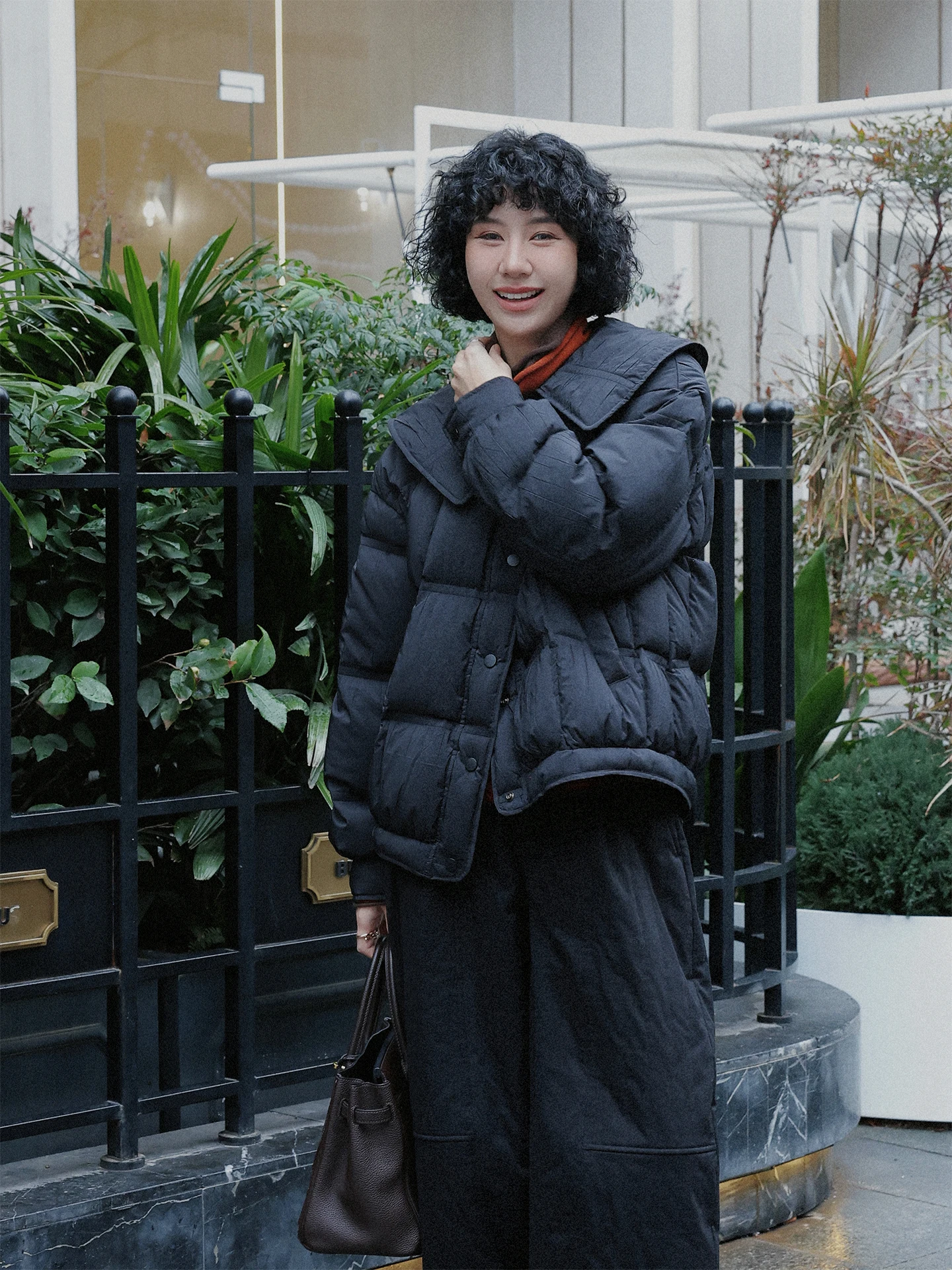 

Женская зимняя утепленная куртка из гусиного пуха TT High nce Filter Bla Casual, простая, прямая...