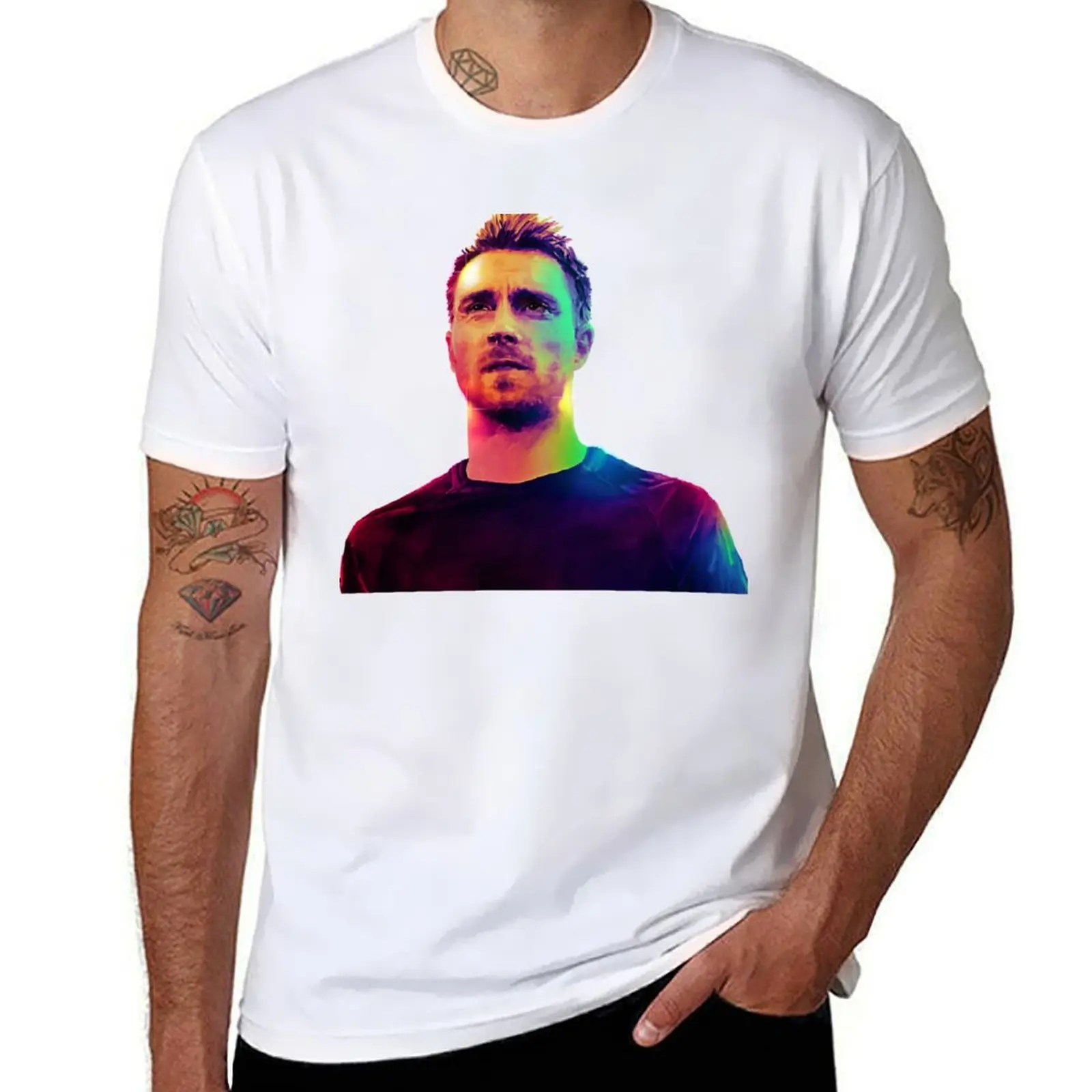 Красочная футболка Eriksen, мужские футболки высокого качества, роскошные брендовые мужские футболки для мужчин, футболка