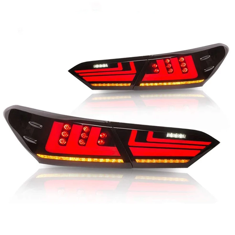 Wholesale Car Rear Light For Toyota Camry 2018-2020 Tail Lamp Sequential Turning Signal For Toyota Camry Led Taillight Assembly
