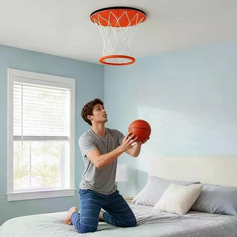 

Молодежное баскетбольное кольцо для установки на потолок; Домашний спортивный игровой набор и тренировочное оборудование.