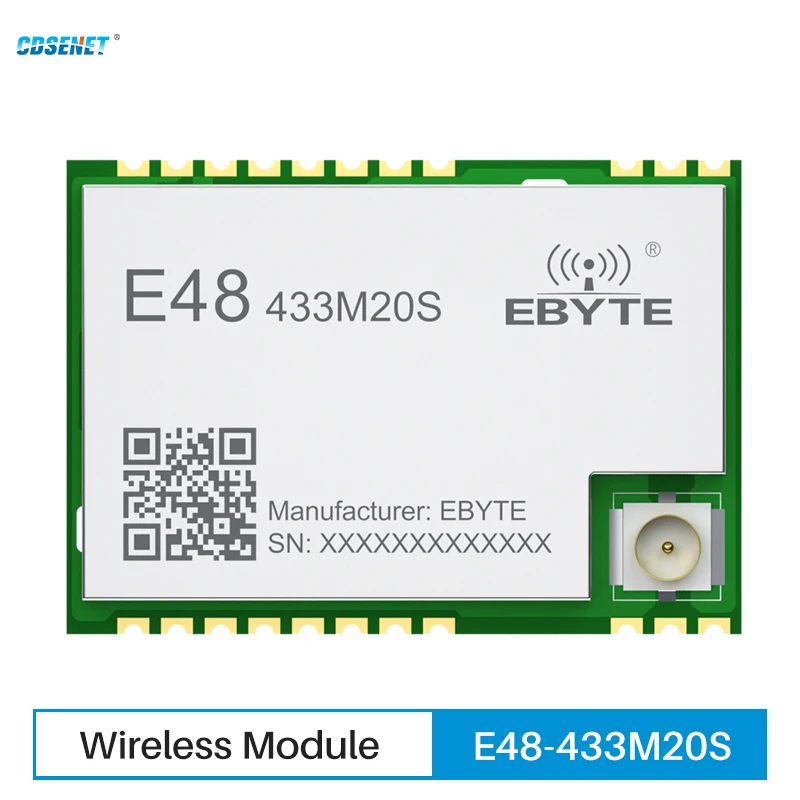 

433MHz CMT2310A Wireless Module CDSENET E48-433M20S SPI Lower Power OOK FSK 20dbm Long Distance 3.5KM Stamp hole/IPEX Antenna