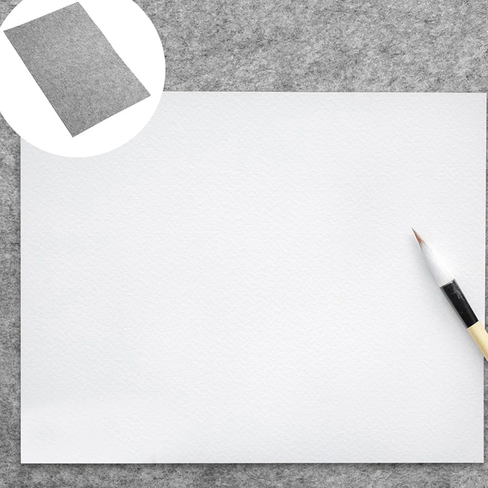 

2pcs Calligraphy Felt Mat 40x60cm Gray Thick Wool Writing Practice Desk Pad Student Use Smooth Lightweight