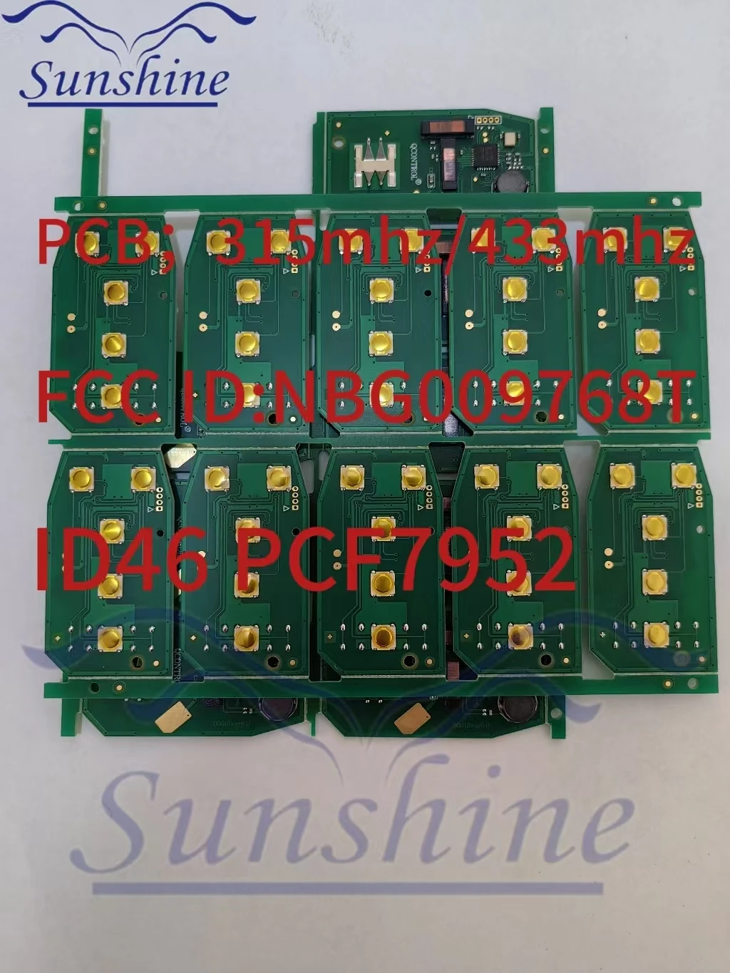 

Sunshine PCB NBG009768T For Cadillac ATS SRX CTS XTS DTS 2010 2011 2012 2013 2014 Smart Key Remote 315/433MHz Keyless Entry Fob