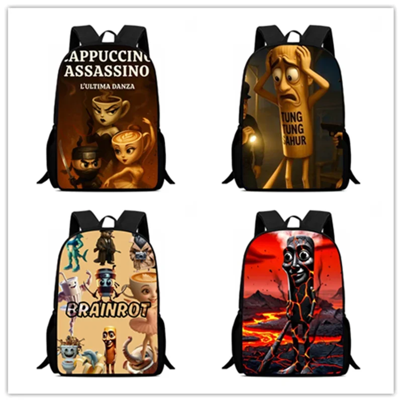 

Детский школьный рюкзак, школьные сумки с героями мультфильмов Br-ain R-ot для мальчиков и девочек, прочные и легкие сумки для детского сада