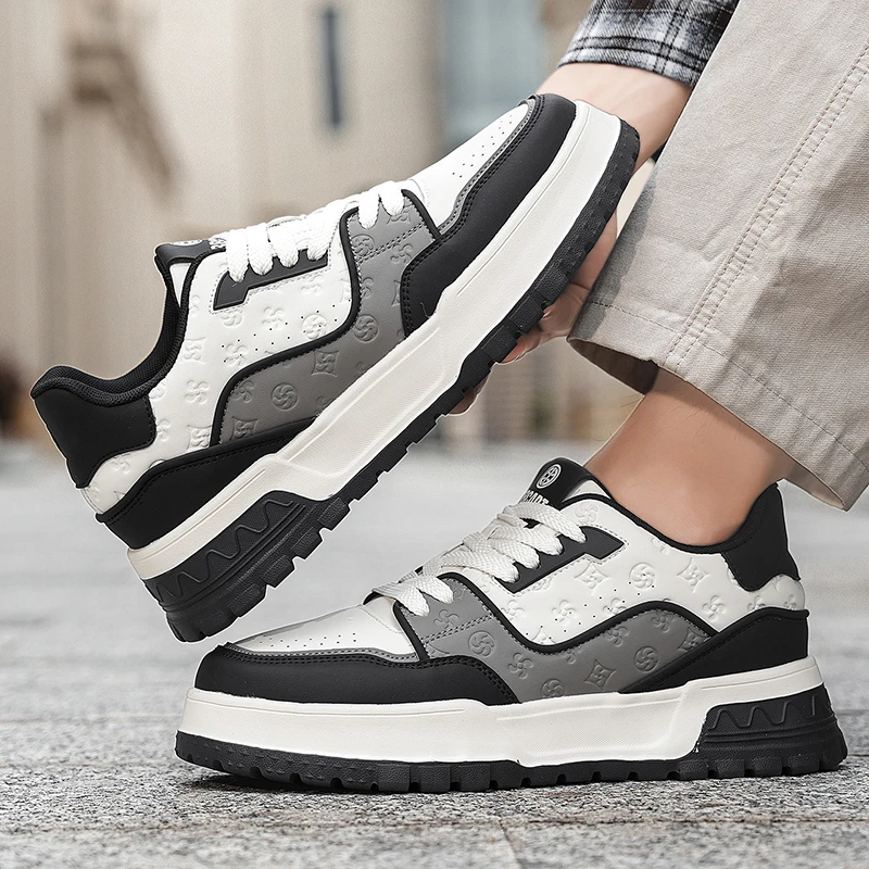 أحذية رجالية راقية، خريف 2025 أحذية عصرية جديدة متعددة الاستخدامات، أحذية رياضية بنعل سميك على الطراز الكوري، أحذية رياضية عصرية منخفضة الارتفاع #3