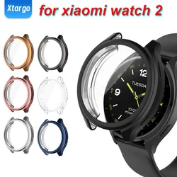 TPU Case+Glass for Xiaomi Watch 2 Smart Watch All-around Bumper Protective Shell for Xiaomi Watch 2 Cover Accessories