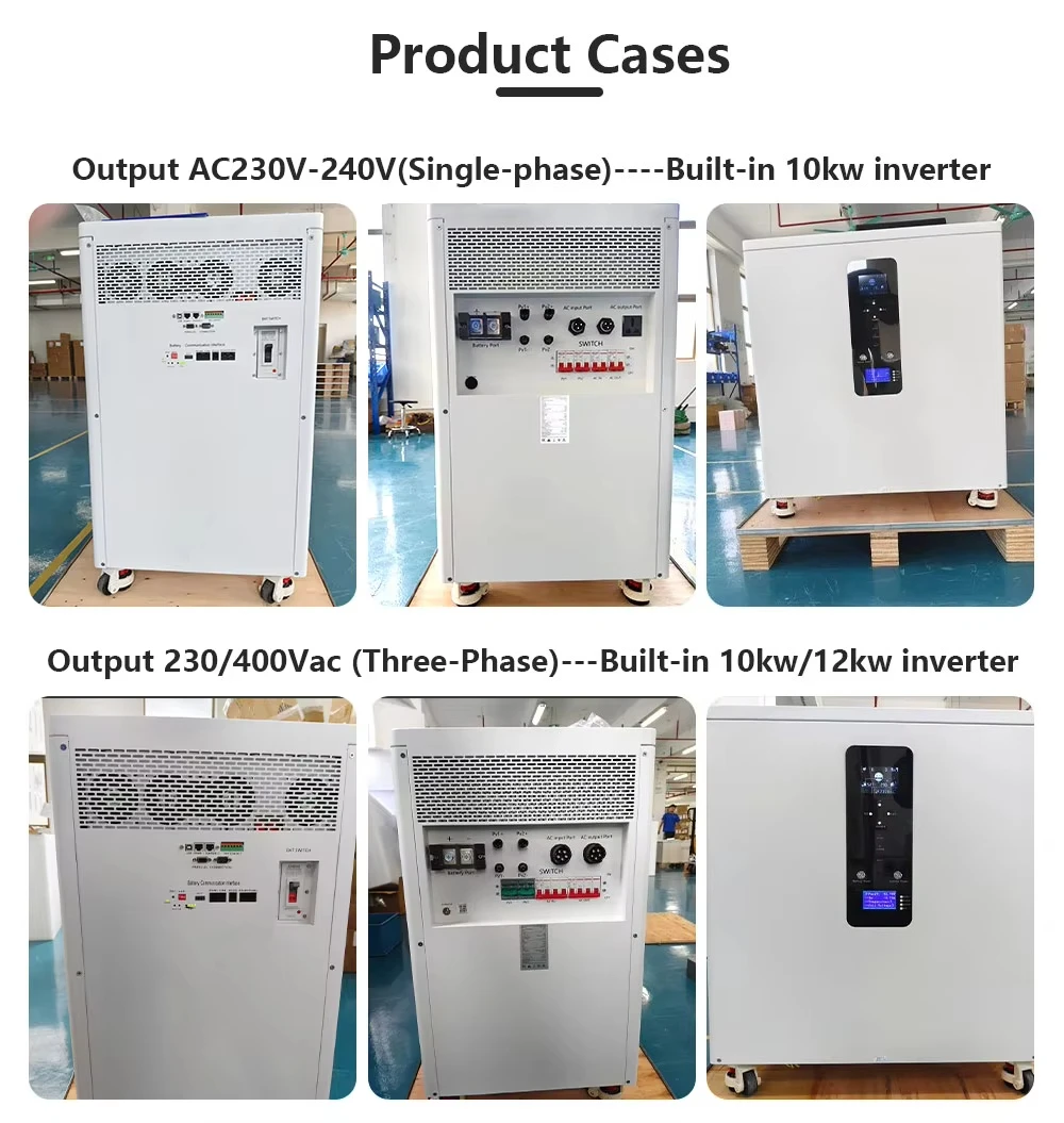 All in One 51.2v 300Ah 400Ah 600Ah Home Energy Storage System Built in 10kw Inverter 15kwh 20kwh 30kwh Battery Pack Solar ESS