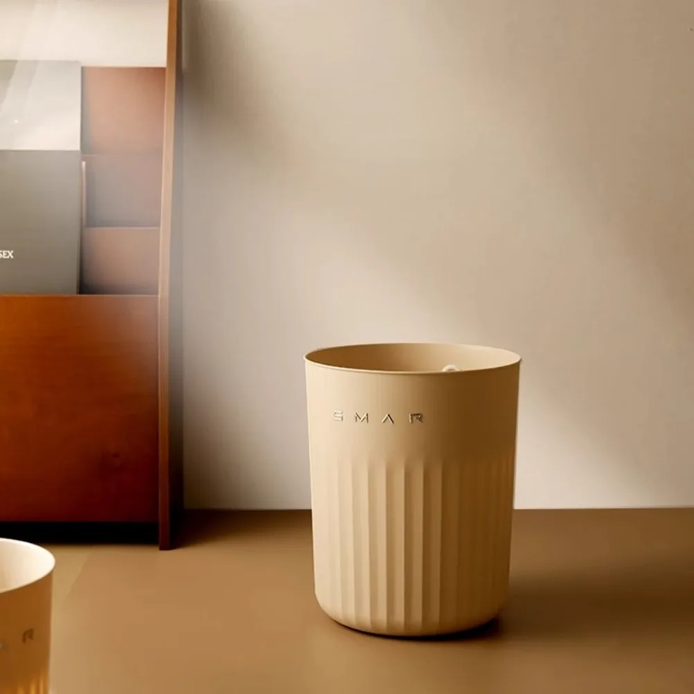 Minimalism Pp Wastebasket Living Room Kitchen High-capacity Recycle Bin Bathroom Lidless Trash Can Kitchen Garbage Cube