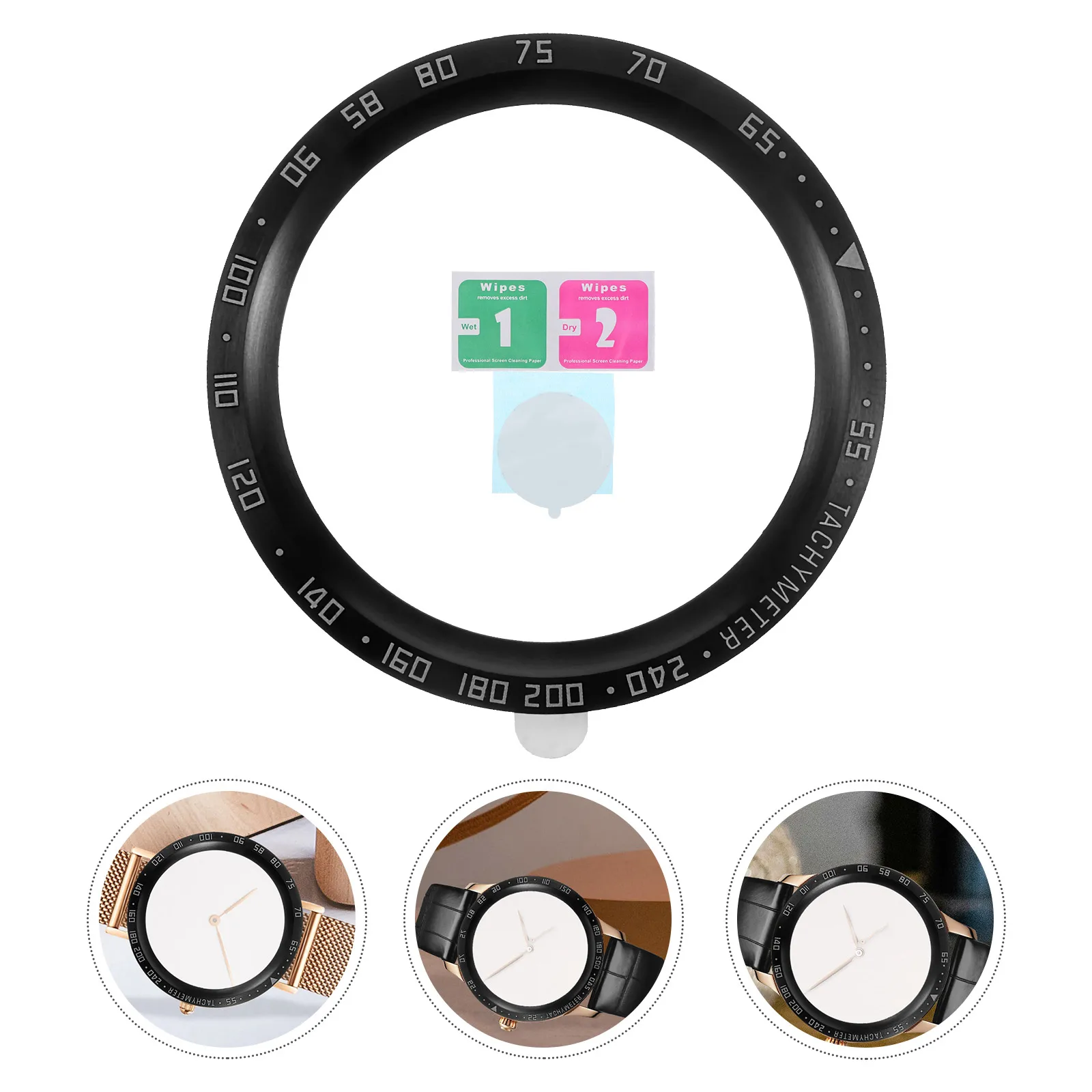 

1Pc Stylish Stainless Steel Watch Bezel Metal Protective Cover Compatible For Galaxy Watch5 Pro