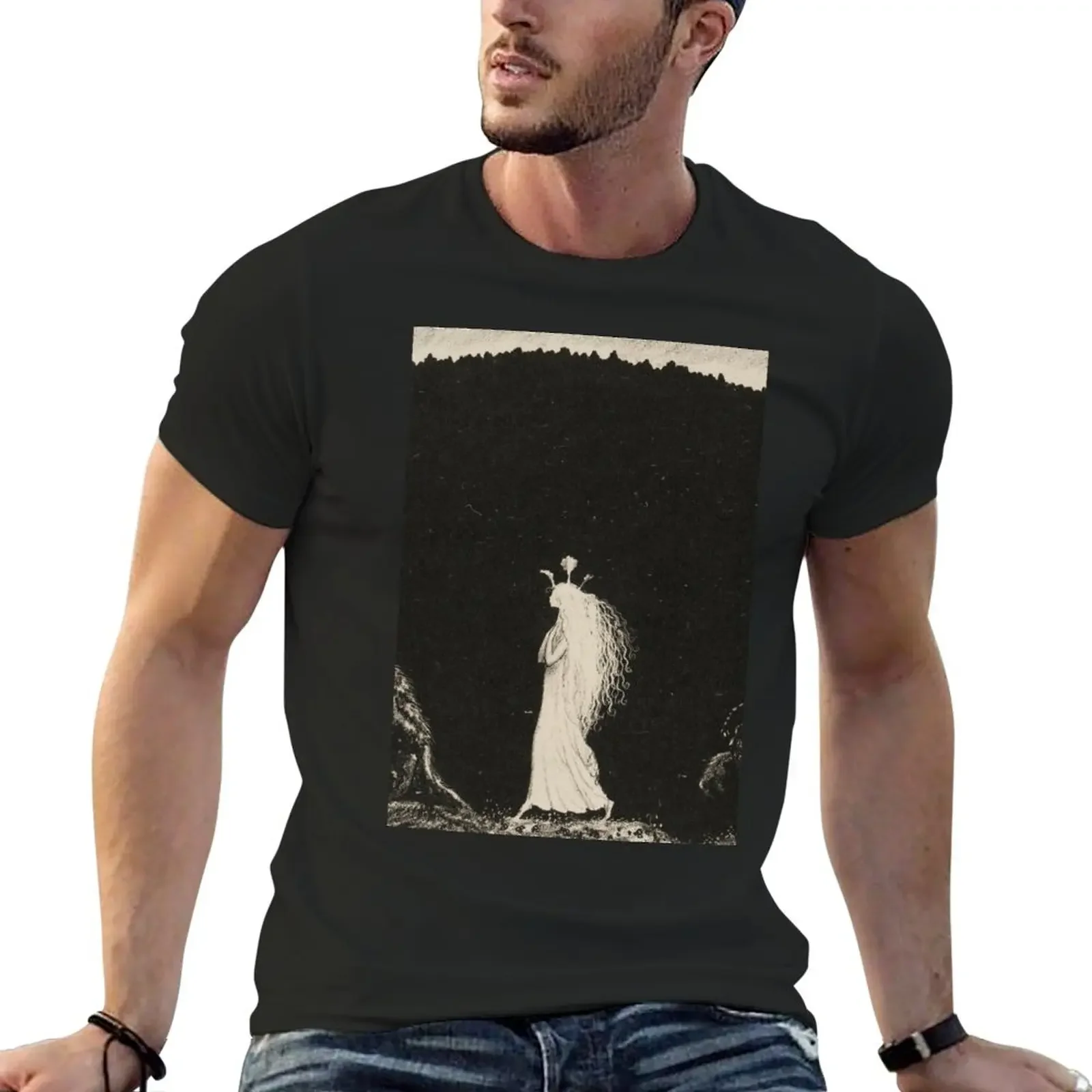 Princess Tuvstarr by John Bauer T-Shirt summer tops plain oversizeds mens white t shirts