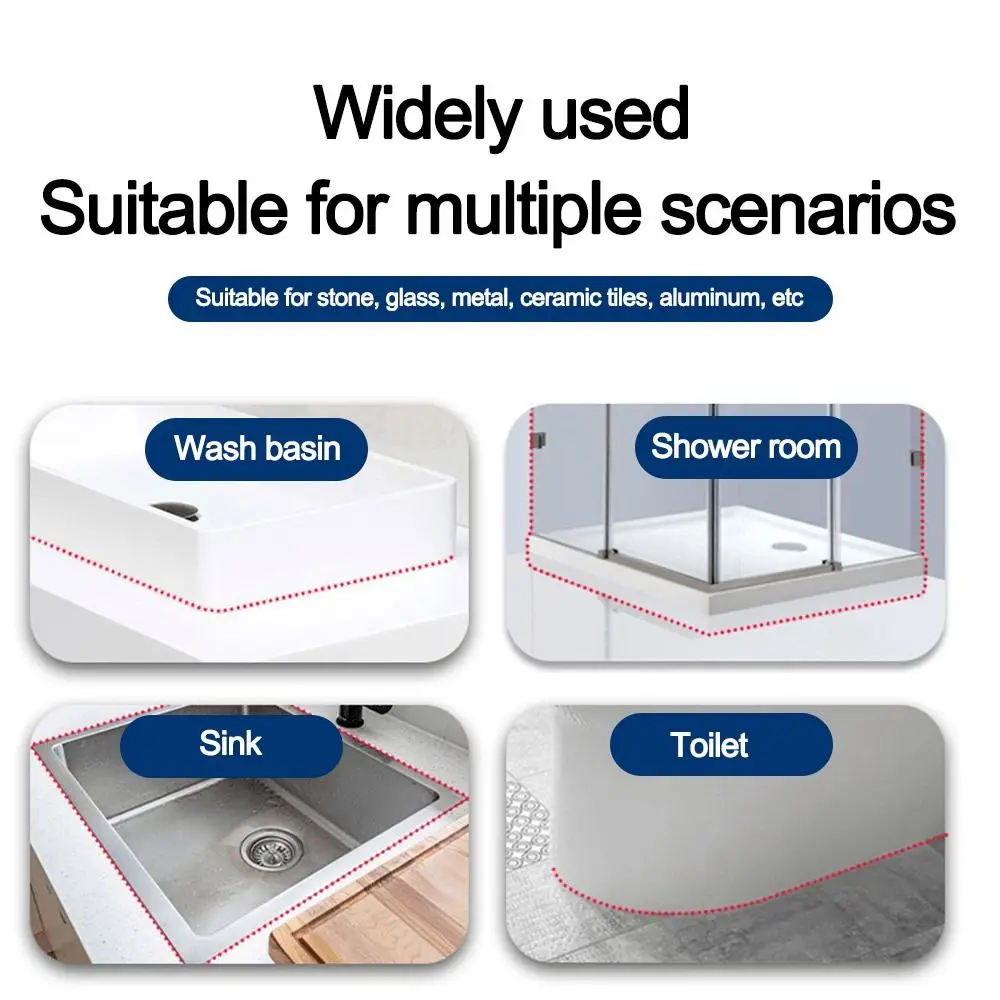 New Waterproof Bathroom Tile Sealant Glue Fast Drying Mold-Resistant Tile Grout High Adhesion Gap Leak-proof Glue