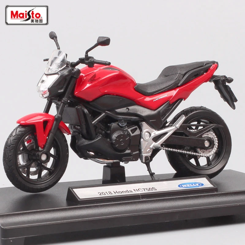 

Welly 1:18 HONDA NC750S Alloy Sports Motorcycle Model Diecast Metal Street Racing Motorcycle Model High Simulation Kids Toy Gift
