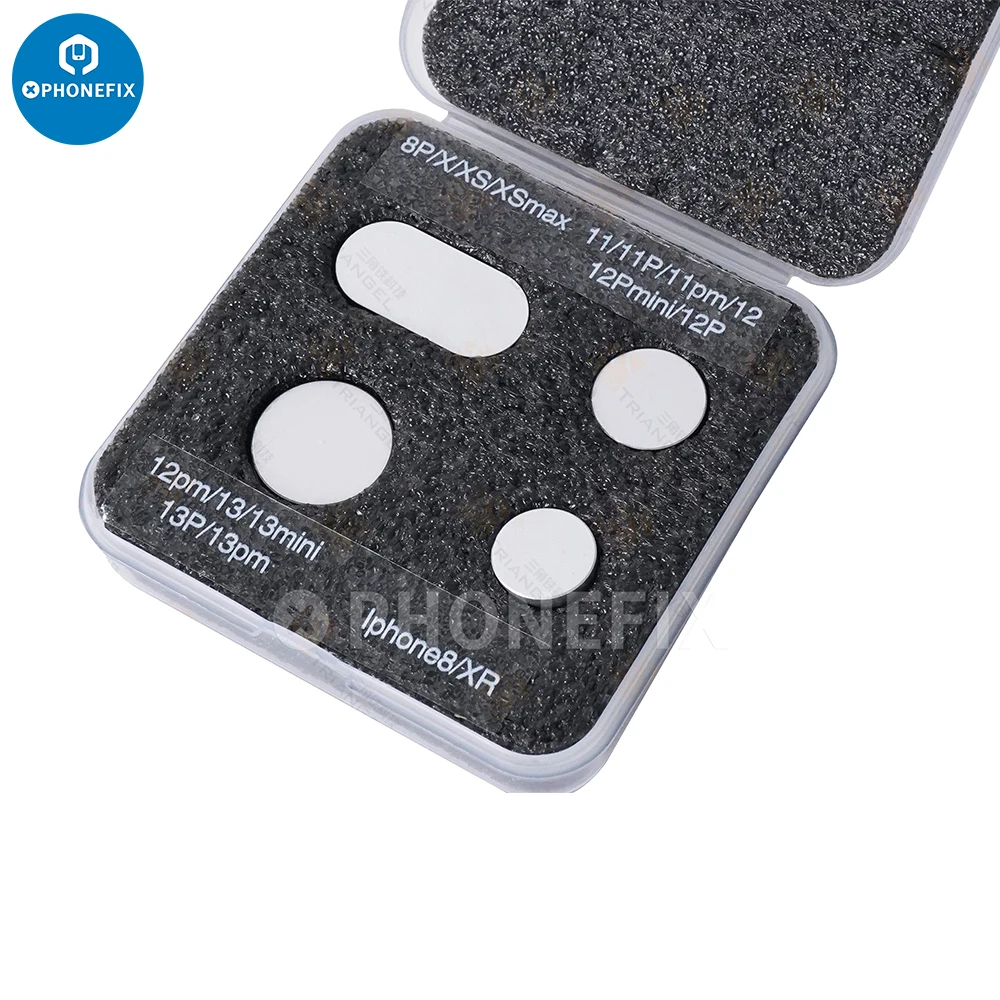 M-triangel voltar câmera caso protetor para iphone 8-13 pro max bateria traseira porta vidro remover reparação câmera proteger durante o laser