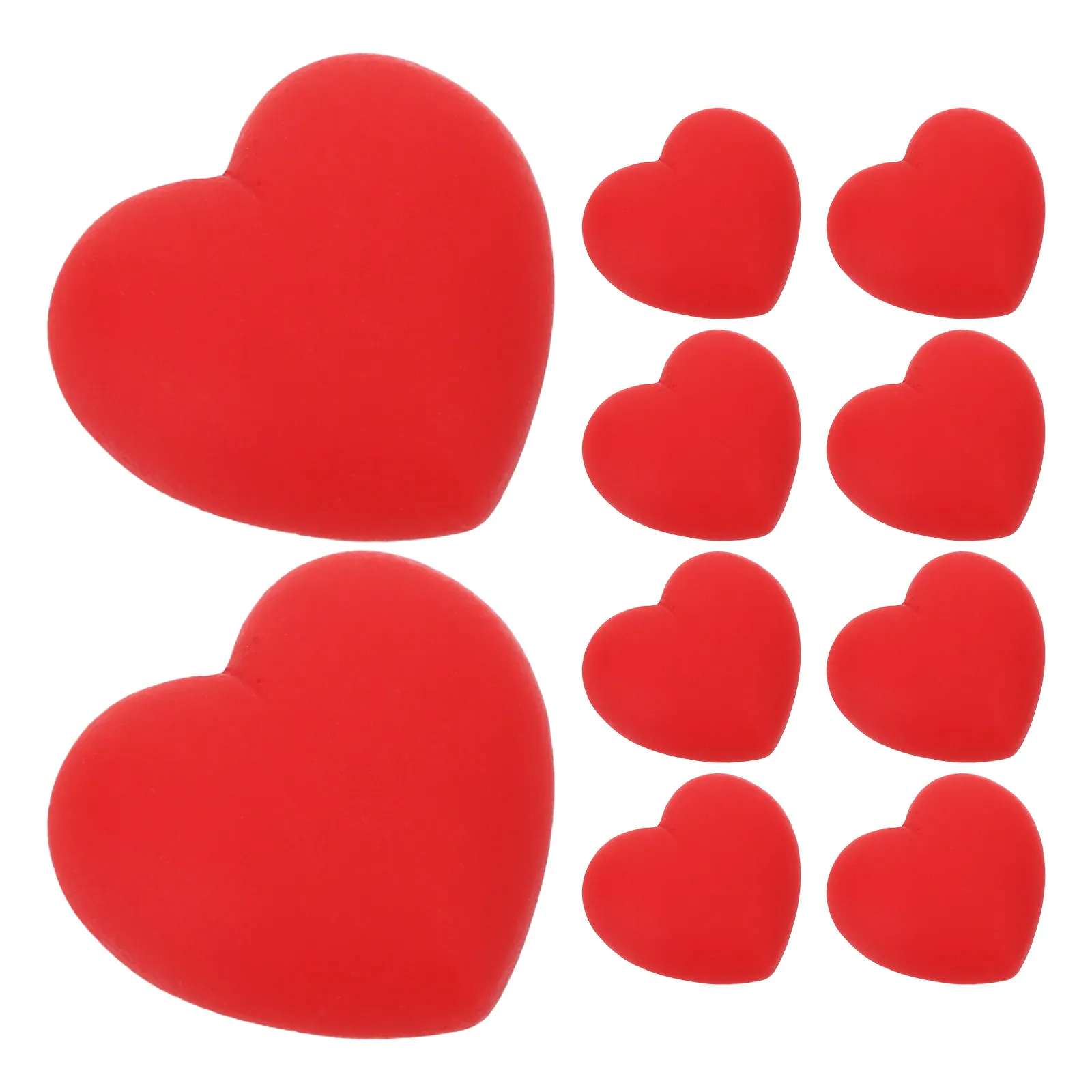 12Pcs Heart Shaped Fridge Magnets Red Decorative Whiteboard Stickers for Refrigerator Office Cubicle Storage Cabinet Love Home