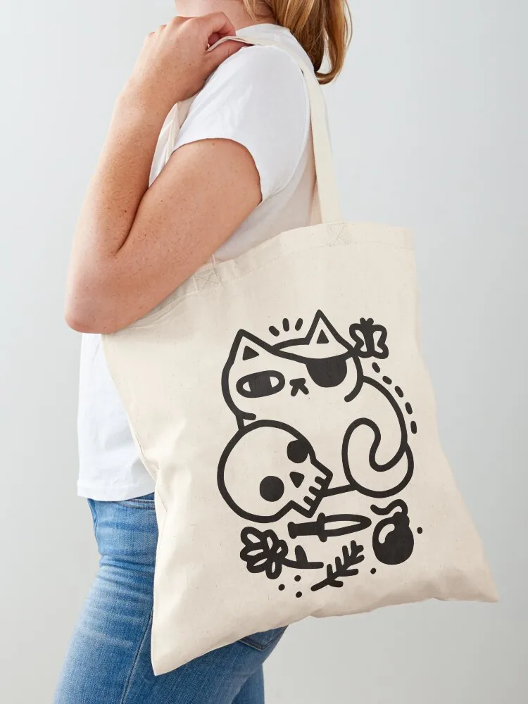 

Badass Cat Tote Bag Gift bag women bag tote university Women's tote