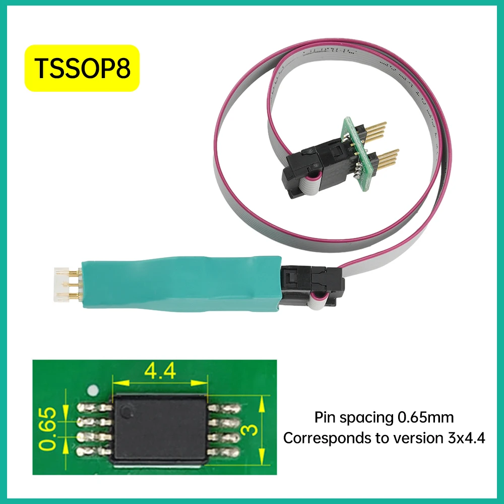 TSSOP8 MSOP8 رقاقة تنزيل حرق قراءة الكتابة التحقيق الربيع إبرة فلاش Eeprom رقاقة الموقد كابل