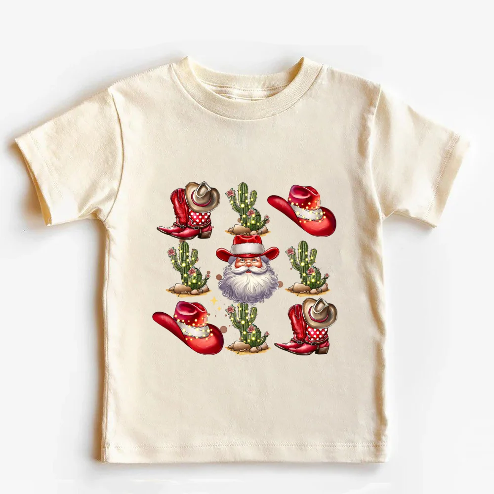 Retro Christmas Coquette Bow Toddler T-Shirt Festive Holiday Kids Short Sleeve Shirt Merry Christmas Outfit Holiday Clothing