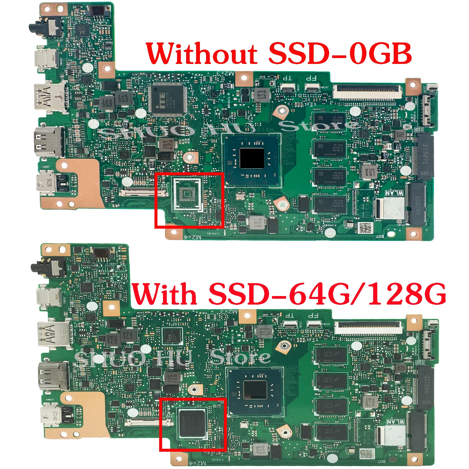 KEFU E410MA Mainboard For Asus Vivobook Go 14 E410MA E410M E510M Laptop Motherboard with N4020 N4120 N5030 4GB/8G-RAM 100% Test