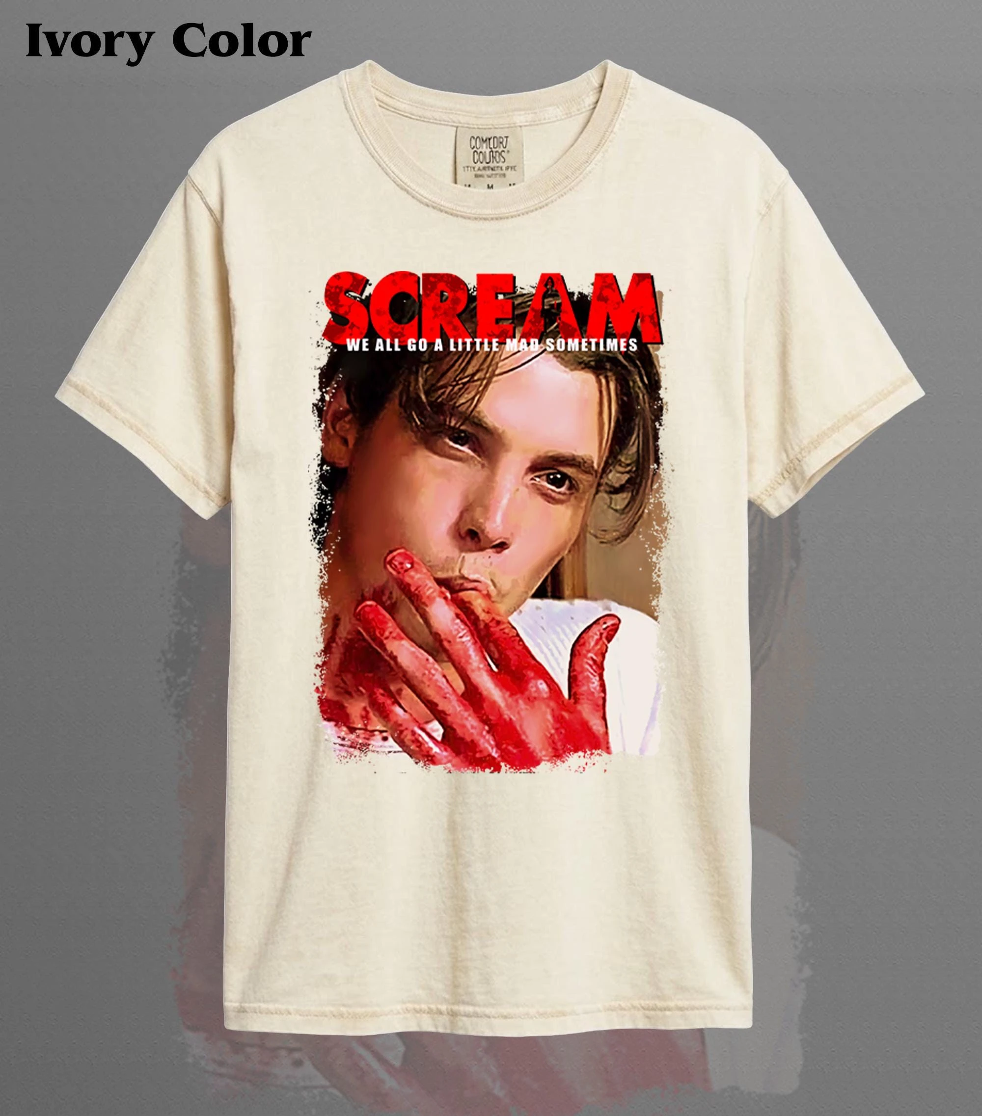 Vintage Billy Loomis Scream Horror Movie Unisex Softstyle T-Shirt ID