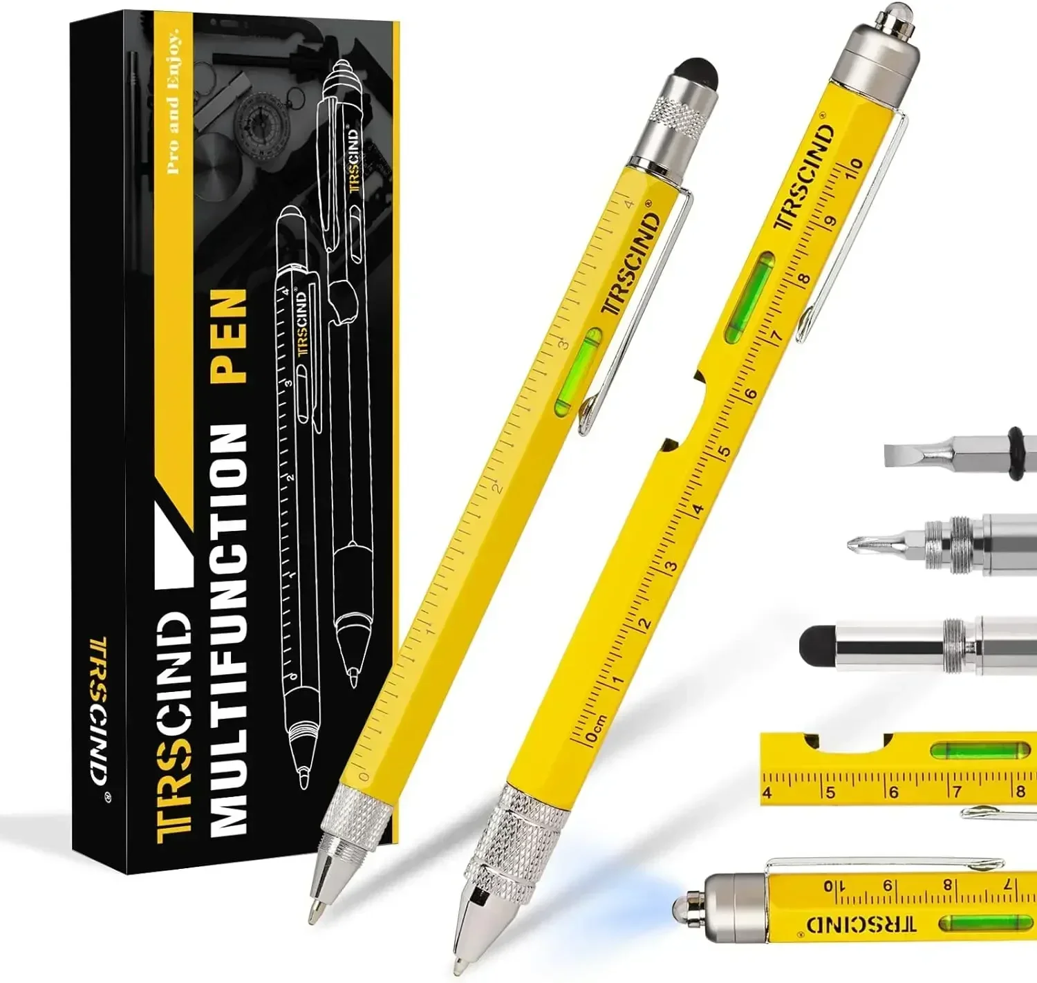 Outil de stylo multi-outils 9 en 1 pour homme, papa, mari, cadeaux de fête des pères, cadeaux d'anniversaire pour petit ami, gadgets sympas pour bricoleur