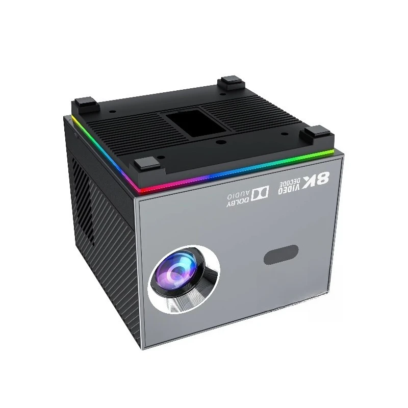 Projetor inteligente Home Theater 4K 720P 150 ANSI Lumens Mini Projetor Led Android 9 Vídeo Projetor Inteligente