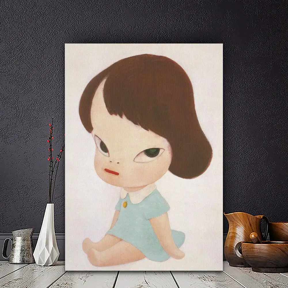 Yoshitomo Nara Dream Doll Cartoon Movie Sticky Posters Vintage Room Home Bar Cafe Decor Vintage Decorative Painting