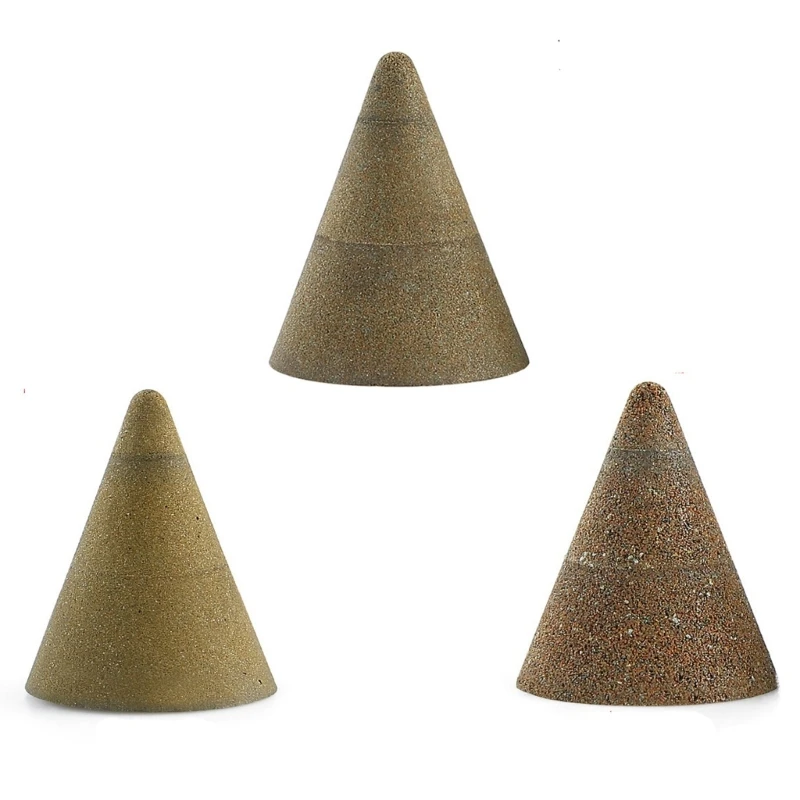 

3Pcs 50 100 200 Grits Cone Grinding Head Diamond Polishing Wheel Stones Engraving Grinder Sharpening Accessories Dropship