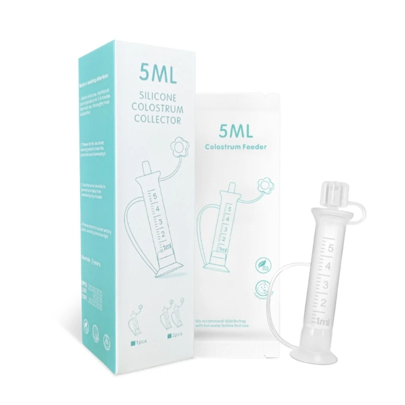 J2HD Colostrum Collection Tube for New Mom Reusable with 5ML Large Capacity