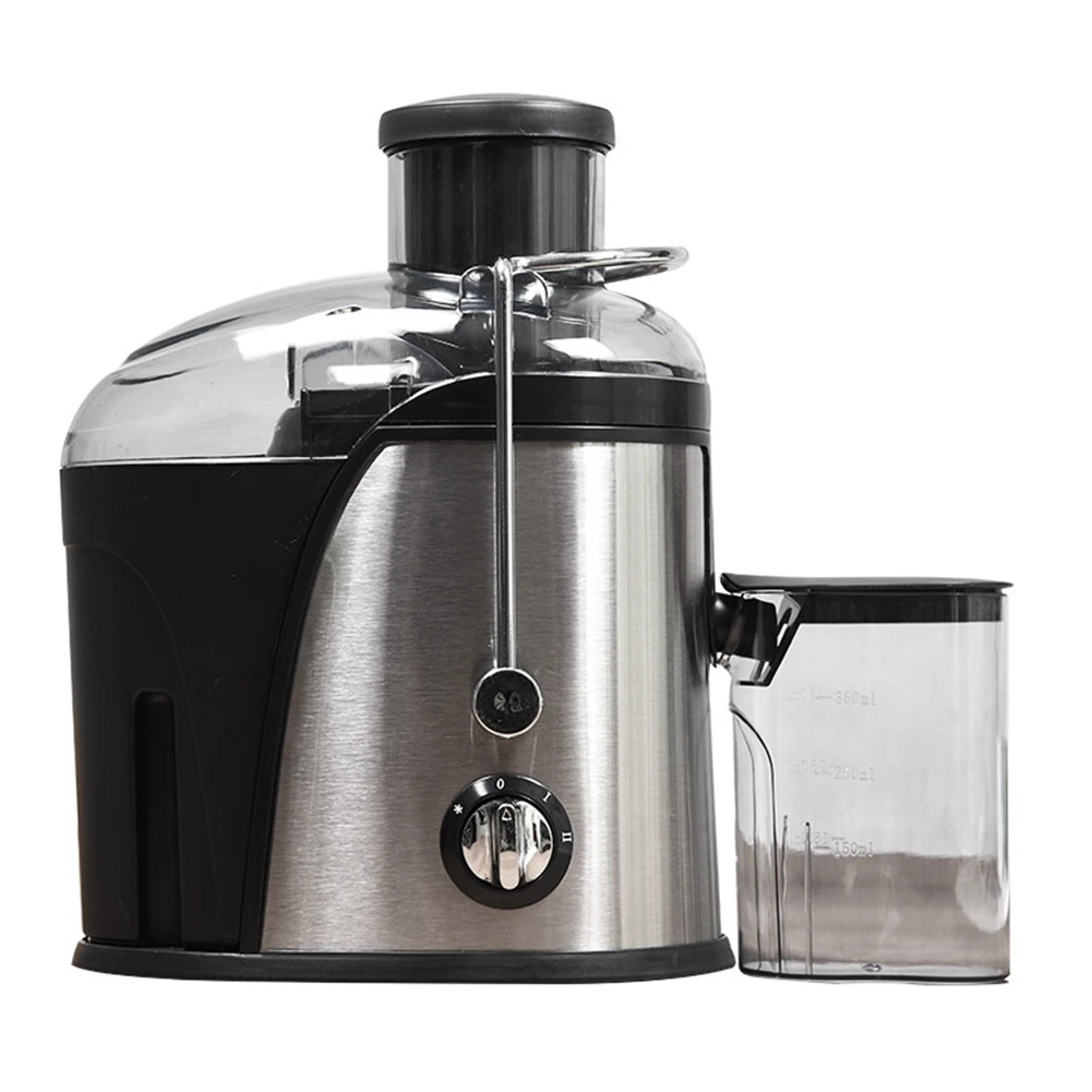 Stainless Steel Juicer Machine 400W Whole Fruit Vegetable Centrifugal Juice Extractor Automatic Pulp Ejection-EU Plug