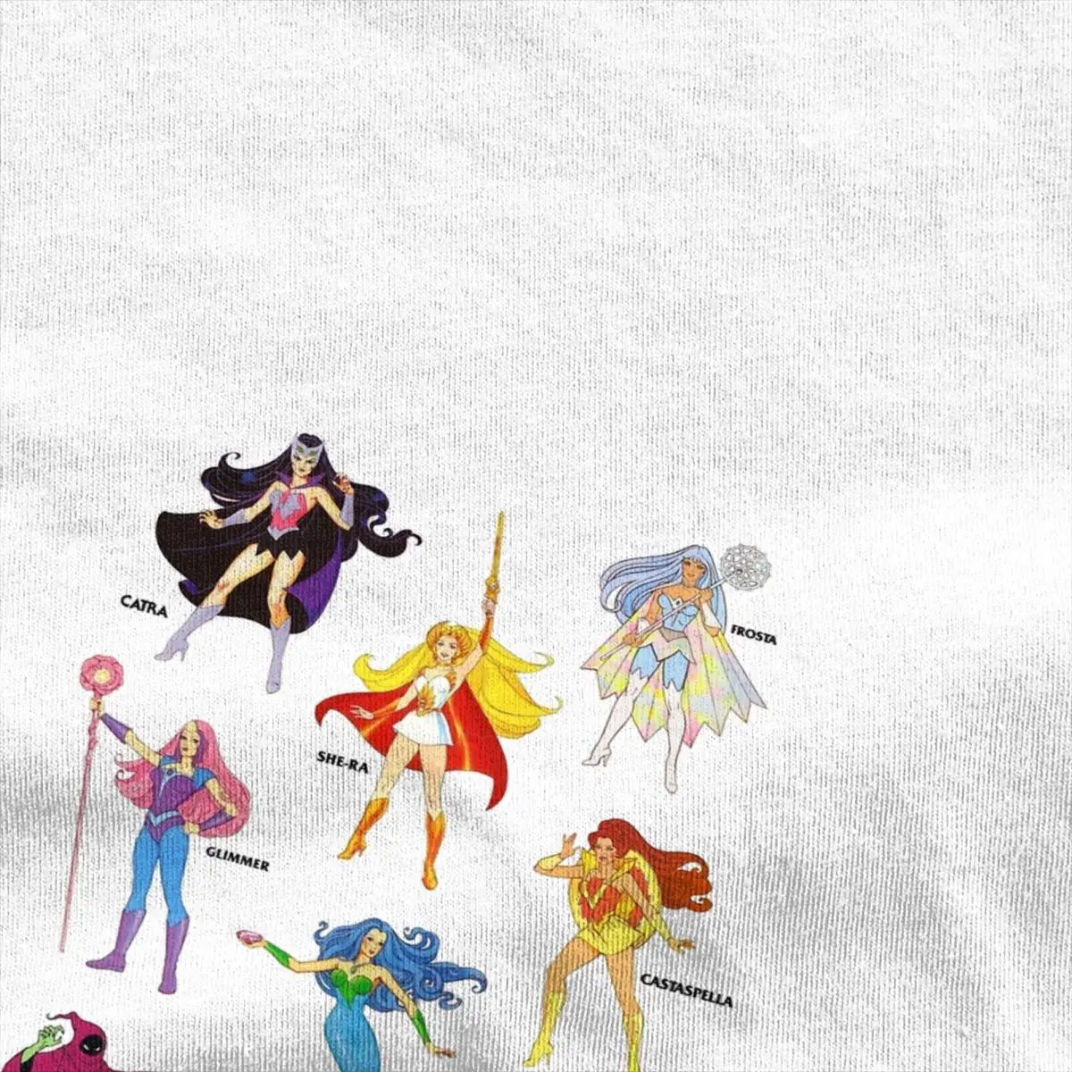 She-Ra And The Princesses Of Power Apparel Shirts for Men Women She Ra Cartoon Vintage 100% Cotton Summer Clothes